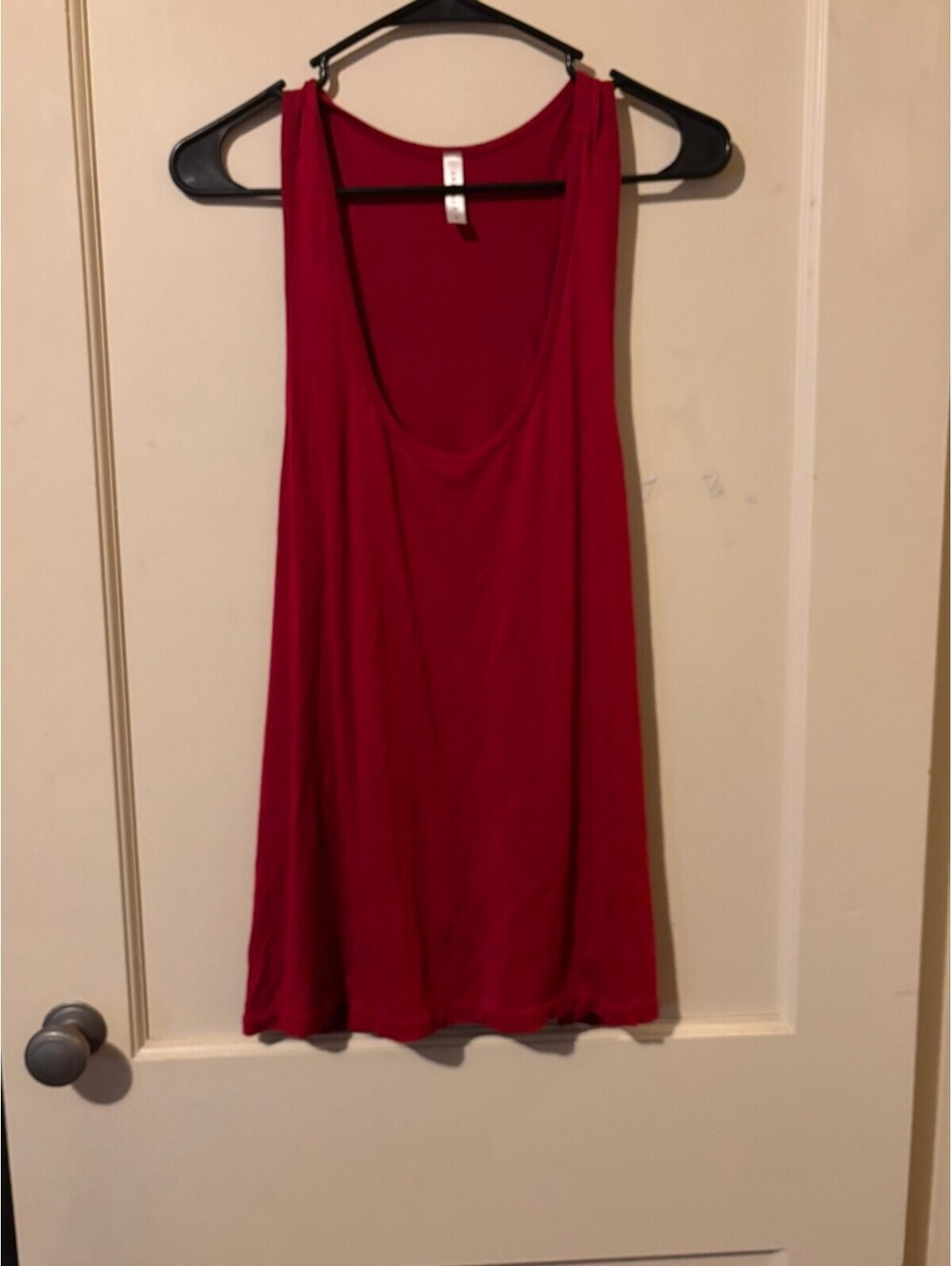 Emerald Red Sleeveless Tank Top, Size M